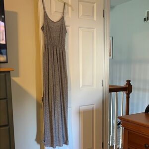 H&M Light Gray Heather Sleeveless Maxi Dress
